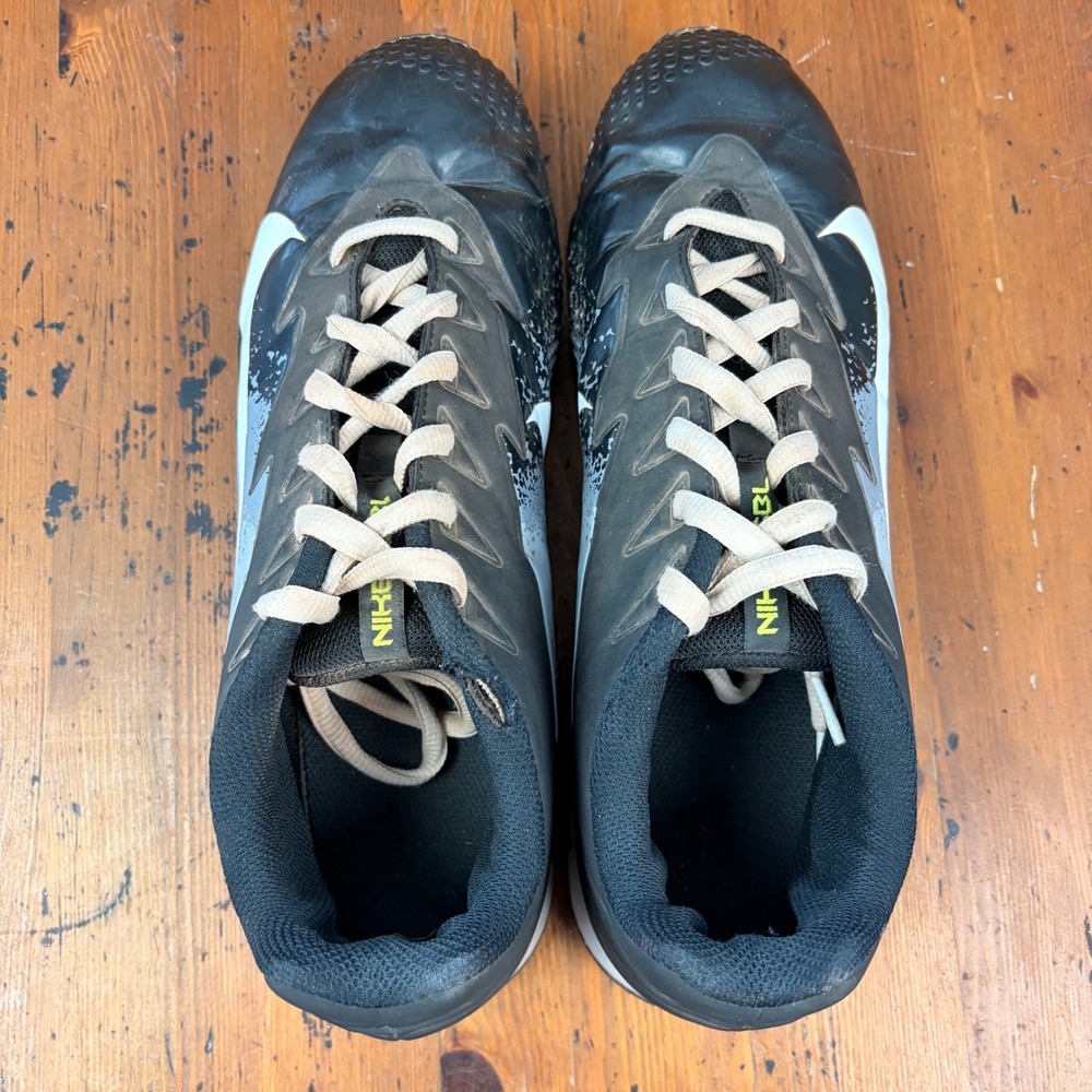 Nike Vapor Baseball‎ Cleats Mens 12 Black Yellow Low Top Ultrafly Keystone Shoes - Picture 9 of 10